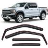 imageNilight inChannel Rain Guards for Ford F150 SuperCrew 2015 2016 2017 2018 2019 2020Window Visors Vent Deflectors Smoke Tinted Wind amp Rain Protection Car Wash Safe  4PCS