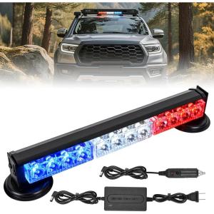 imageNilight 12LED Wireless Emergency Strobe Light Red White Blue 14 Magnetic Mount Mini Light Bar 12V Rooftop Powered Hazard Warning Flashing Lights for Car Truck Trailer Snow Plow Construction Vehicles