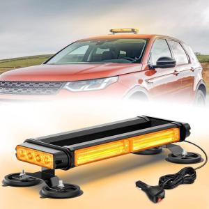 imageNilight 145 Amber COB LED Strobe Rooftop Flashing Light Bar High Visibility Emergency Hazard Warning Beacon Lights wMagnetic Base for Safety Vehicles Trucks Pickup Cars Snowplow145 COB Amber
