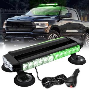 imageNilight 145 Amber COB LED Strobe Rooftop Flashing Light Bar High Visibility Emergency Hazard Warning Beacon Lights wMagnetic Base for Safety Vehicles Trucks Pickup Cars SnowplowGreen White
