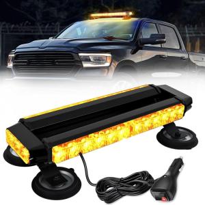 imageNilight 145 Amber COB LED Strobe Rooftop Flashing Light Bar High Visibility Emergency Hazard Warning Beacon Lights wMagnetic Base for Safety Vehicles Trucks Pickup Cars SnowplowAmber