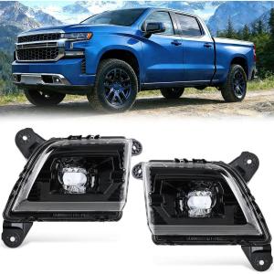 imageNilight Fog Light Assembly Compatible with 2019 2020 2021 2022 2023 Chevrolet Silverado 1500 20202023 Chevy Silverado 2500HD 3500HD Smoke Lens Driver and Passenger Side1923 Silverado 15002500HD3500HD Smoke