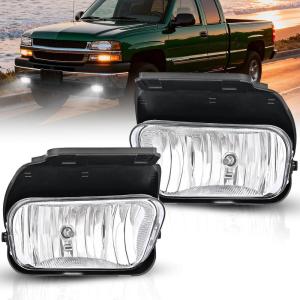 imageNilight Fog Light Assembly Compatible with 2019 2020 2021 2022 2023 Chevrolet Silverado 1500 20202023 Chevy Silverado 2500HD 3500HD Smoke Lens Driver and Passenger SideSilverado 20032006 Clear