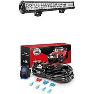 imageNilight LED Light Bar 25Inch 162W Spot Flood Combo Led Off Road Lights with 12V 5Pin Rocker Switch 16AWG Wiring Harness Kit2 Lead 2 Years Warranty