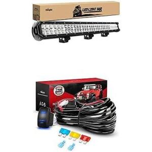 imageNilight LED Light Bar 31Inch 198W Spot Flood Combo Led Off Road Lights with 12V 5Pin Rocker Switch 14AWG Wiring Harness Kit1 Lead 2 Years Warranty