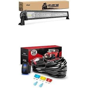 imageNilight LED Light Bar 32Inch Spot Flood Combo Led Off Road Lights with 12V 5Pin Rocker Switch 14AWG Wiring Harness Kit1 Lead 2 Years Warranty