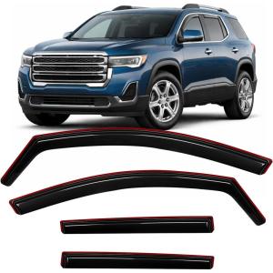 imageNilight Window Rain Guards Smoke Tint Car Window Shade for RainSnow Reduce Wind Noise Car Wash SafeGMC Acadia 20172023