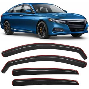imageNilight Window Rain Guards Smoke Tint Car Window Shade for RainSnow Reduce Wind Noise Car Wash SafeHonda Accord 20182023