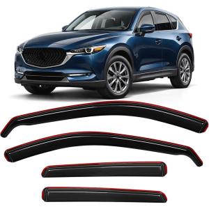 imageNilight Window Rain Guards Smoke Tint Car Window Shade for RainSnow Reduce Wind Noise Car Wash SafeMazda CX5 20172026