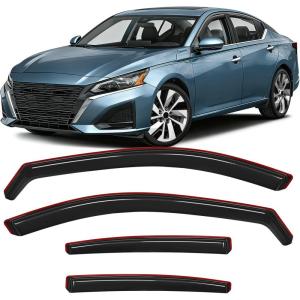 imageNilight Window Rain Guards Smoke Tint Car Window Shade for RainSnow Reduce Wind Noise Car Wash SafeNissan Altima 20192024