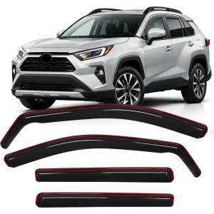 imageNilight Window Rain Guards Smoke Tint Car Window Shade for RainSnow Reduce Wind Noise Car Wash SafeToyota RAV4 20192025