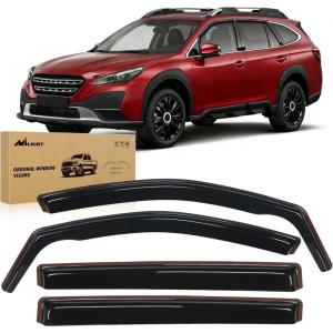 imageNilight Window Rain Guards for Subaru Outback 2020 2021 2022 2023 2024 2025 Side Window Deflectors Vent Visors Smoke Tint Reduce Wind Noise Car Wash Safe 4PCS