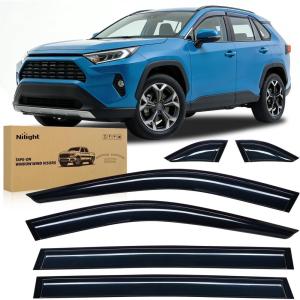 imageNilight Window Visors for Ford Edge 2015 2016 2017 2018 2019 2020 2021 2022 2023 2024 OutChannel Window Wind Deflectors Rain Guards 4PCSToyota Rav4 20192024
