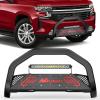 imageNilight Bull Bar with Light BarampLicense Plate Hole Compatible with Toyota 4Runner 20102024 Truck Brush Guard Front Bumper Push Bar wGrille Skid Plate Light MountChevy TahoeSuburban20212024Excl High Country