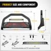 imageNilight Bull Bar with Light BarampLicense Plate Hole Compatible with Toyota 4Runner 20102024 Truck Brush Guard Front Bumper Push Bar wGrille Skid Plate Light MountChevy TahoeSuburban20212024Excl High Country