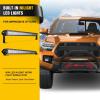 imageNilight Bull Bar with Light BarampLicense Plate Hole Compatible with Toyota 4Runner 20102024 Truck Brush Guard Front Bumper Push Bar wGrille Skid Plate Light MountToyota Tacoma 20162023