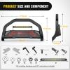 imageNilight Bull Bar with Light BarampLicense Plate Hole Compatible with Toyota 4Runner 20102024 Truck Brush Guard Front Bumper Push Bar wGrille Skid Plate Light MountChevy Silverado 19992006