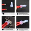imageNilight 120PCS Yellow Wire Connectors Kit 1614 AWG Electric Wire Caps Insulating Insert Twist Electrical Wire Terminal with Spring for Connect Electrical Wiring Automotive Car Truck Boats Marine300Pcs Closed End Crimp Terminal