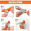 imageNilight 120PCS Yellow Wire Connectors Kit 1614 AWG Electric Wire Caps Insulating Insert Twist Electrical Wire Terminal with Spring for Connect Electrical Wiring Automotive Car Truck Boats Marine115Pcs Lever Wire Connectors