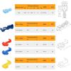 imageNilight 120PCS Yellow Wire Connectors Kit 1614 AWG Electric Wire Caps Insulating Insert Twist Electrical Wire Terminal with Spring for Connect Electrical Wiring Automotive Car Truck Boats Marine100Pcs Snap Wire Connector