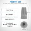imageNilight 120PCS Yellow Wire Connectors Kit 1614 AWG Electric Wire Caps Insulating Insert Twist Electrical Wire Terminal with Spring for Connect Electrical Wiring Automotive Car Truck Boats Marine600PCS 2220 Wire Caps