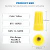 imageNilight 120PCS Yellow Wire Connectors Kit 1614 AWG Electric Wire Caps Insulating Insert Twist Electrical Wire Terminal with Spring for Connect Electrical Wiring Automotive Car Truck Boats Marine120PCS 1614 Wire Caps