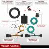imageNilight 4 Pin Trailer Wiring Harness Kit 56478 Vehicle Standard 4 Way Connector Custom for 2014 2015 2016 2017 2018 2019 2020 2021 2022 2023 2024 Ram ProMaster 1500 2500 3500 Simple Fit Tow HitchRam ProMaster 20142024