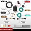 imageNilight 4 Pin Trailer Wiring Harness Kit 56478 Vehicle Standard 4 Way Connector Custom for 2014 2015 2016 2017 2018 2019 2020 2021 2022 2023 2024 Ram ProMaster 1500 2500 3500 Simple Fit Tow HitchFord 20042012MazdaLincoln 20072011