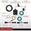 imageNilight 4 Pin Trailer Wiring Harness Kit 56478 Vehicle Standard 4 Way Connector Custom for 2014 2015 2016 2017 2018 2019 2020 2021 2022 2023 2024 Ram ProMaster 1500 2500 3500 Simple Fit Tow HitchFord Transit 20152024