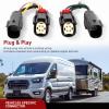 imageNilight 4 Pin Trailer Wiring Harness Kit 56478 Vehicle Standard 4 Way Connector Custom for 2014 2015 2016 2017 2018 2019 2020 2021 2022 2023 2024 Ram ProMaster 1500 2500 3500 Simple Fit Tow HitchFord Transit 20152024