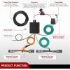 imageNilight 4 Pin Trailer Wiring Harness Kit 56478 Vehicle Standard 4 Way Connector Custom for 2014 2015 2016 2017 2018 2019 2020 2021 2022 2023 2024 Ram ProMaster 1500 2500 3500 Simple Fit Tow HitchFord Explorer 20202024Taurus 20102019