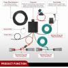 imageNilight 4 Pin Trailer Wiring Harness Kit 56478 Vehicle Standard 4 Way Connector Custom for 2014 2015 2016 2017 2018 2019 2020 2021 2022 2023 2024 Ram ProMaster 1500 2500 3500 Simple Fit Tow HitchFord Bronco Sport 20212024
