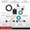 imageNilight 4 Pin Trailer Wiring Harness Kit 56478 Vehicle Standard 4 Way Connector Custom for 2014 2015 2016 2017 2018 2019 2020 2021 2022 2023 2024 Ram ProMaster 1500 2500 3500 Simple Fit Tow HitchFord 20042012MazdaLincoln 20072011