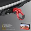 imageNilight Shackle Hitch Receiver 2Inch 45000 LBs Breaking Strength 34 D Ring Trailer Fasten Pin Heavy Duty Solid Recovery Towing Kit for Trucks Jeeps OffRoadHitch w Lock Pin Red