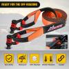 imageNilight Shackle Hitch Receiver 2Inch 45000 LBs Breaking Strength 34 D Ring Trailer Fasten Pin Heavy Duty Solid Recovery Towing Kit for Trucks Jeeps OffRoad20ft Tow Strap DRing Shackle Hitch