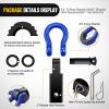 imageNilight Shackle Hitch Receiver 2Inch 45000 LBs Breaking Strength 34 D Ring Trailer Fasten Pin Heavy Duty Solid Recovery Towing Kit for Trucks Jeeps OffRoadBlackBlue