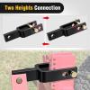 imageNilight Shackle Hitch Receiver 2Inch 45000 LBs Breaking Strength 34 D Ring Trailer Fasten Pin Heavy Duty Solid Recovery Towing Kit for Trucks Jeeps OffRoadQuick Hitch Adapter