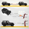 imageNilight Shackle Hitch Receiver 2Inch 45000 LBs Breaking Strength 34 D Ring Trailer Fasten Pin Heavy Duty Solid Recovery Towing Kit for Trucks Jeeps OffRoad20ft Tow Strap DRing Shackle Hitch