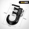imageNilight Shackle Hitch Receiver 2Inch 45000 LBs Breaking Strength 34 D Ring Trailer Fasten Pin Heavy Duty Solid Recovery Towing Kit for Trucks Jeeps OffRoadBoltOn Tow Hooks