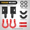 imageNilight Shackle Hitch Receiver 2Inch 45000 LBs Breaking Strength 34 D Ring Trailer Fasten Pin Heavy Duty Solid Recovery Towing Kit for Trucks Jeeps OffRoadToyota Tacoma DRing Shackle