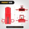imageNilight Shackle Hitch Receiver 2Inch 45000 LBs Breaking Strength 34 D Ring Trailer Fasten Pin Heavy Duty Solid Recovery Towing Kit for Trucks Jeeps OffRoadForklift Trailer Hitch Red 43in Width