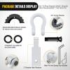 imageNilight Shackle Hitch Receiver 2Inch 45000 LBs Breaking Strength 34 D Ring Trailer Fasten Pin Heavy Duty Solid Recovery Towing Kit for Trucks Jeeps OffRoadWhite