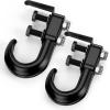 imageNilight Shackle Hitch Receiver 2Inch 45000 LBs Breaking Strength 34 D Ring Trailer Fasten Pin Heavy Duty Solid Recovery Towing Kit for Trucks Jeeps OffRoadBoltOn Tow Hooks