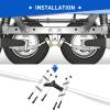 imageNilight Shackle Hitch Receiver 2Inch 45000 LBs Breaking Strength 34 D Ring Trailer Fasten Pin Heavy Duty Solid Recovery Towing Kit for Trucks Jeeps OffRoadTrailer Shackle Kit for Double Eye Springs