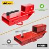 imageNilight Shackle Hitch Receiver 2Inch 45000 LBs Breaking Strength 34 D Ring Trailer Fasten Pin Heavy Duty Solid Recovery Towing Kit for Trucks Jeeps OffRoadForklift Trailer Hitch Red 43in Width