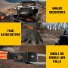 imageNilight Shackle Hitch Receiver 2Inch 45000 LBs Breaking Strength 34 D Ring Trailer Fasten Pin Heavy Duty Solid Recovery Towing Kit for Trucks Jeeps OffRoadWinch Snatch Block 4T