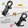 imageNilight Shackle Hitch Receiver 2Inch 45000 LBs Breaking Strength 34 D Ring Trailer Fasten Pin Heavy Duty Solid Recovery Towing Kit for Trucks Jeeps OffRoadBlack