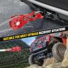 imageNilight Shackle Hitch Receiver 2Inch 45000 LBs Breaking Strength 34 D Ring Trailer Fasten Pin Heavy Duty Solid Recovery Towing Kit for Trucks Jeeps OffRoadWinch Snatch Block
