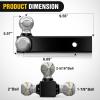 imageNilight Shackle Hitch Receiver 2Inch 45000 LBs Breaking Strength 34 D Ring Trailer Fasten Pin Heavy Duty Solid Recovery Towing Kit for Trucks Jeeps OffRoad212 hitch 3 ball