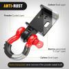 imageNilight Shackle Hitch Receiver 2Inch 45000 LBs Breaking Strength 34 D Ring Trailer Fasten Pin Heavy Duty Solid Recovery Towing Kit for Trucks Jeeps OffRoadToyota Tacoma DRing Shackle